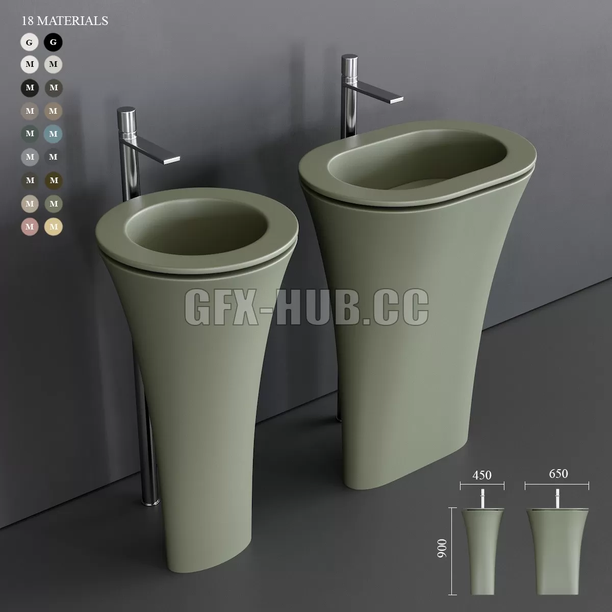 PRO MODELS – Ceramica Cielo Amedeo Freestanding Washbasin