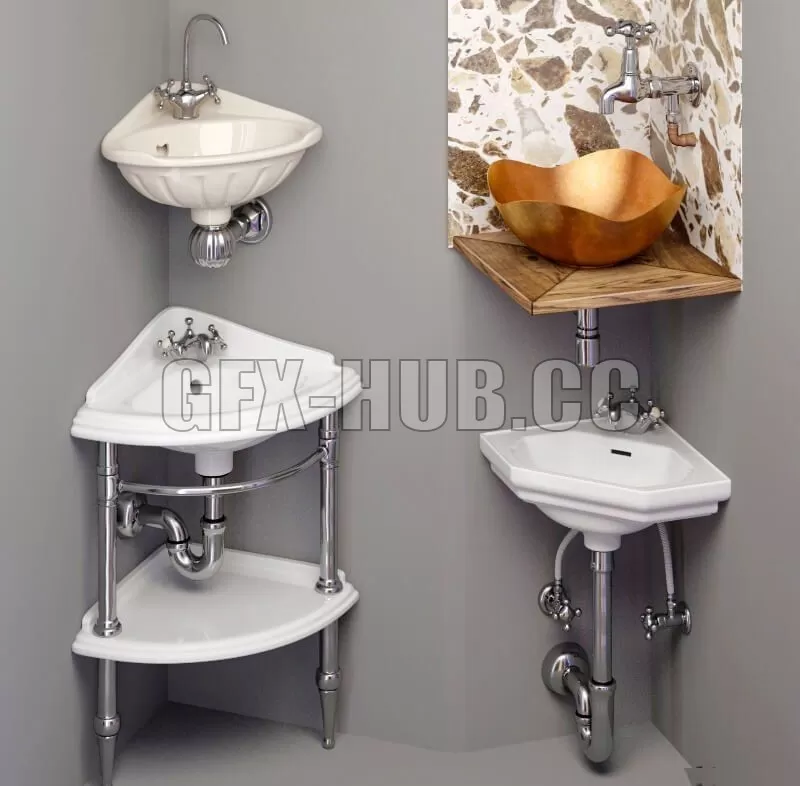 PRO MODELS – Corner washbasin