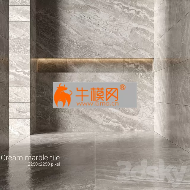 PRO MODELS – Cream marble tiles 3