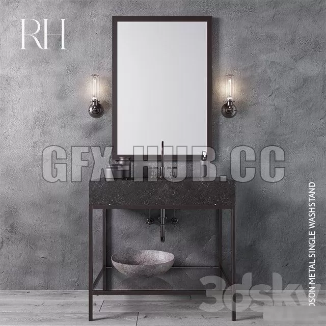 PRO MODELS – HUDSON METAL SINGLE WASHSTAND