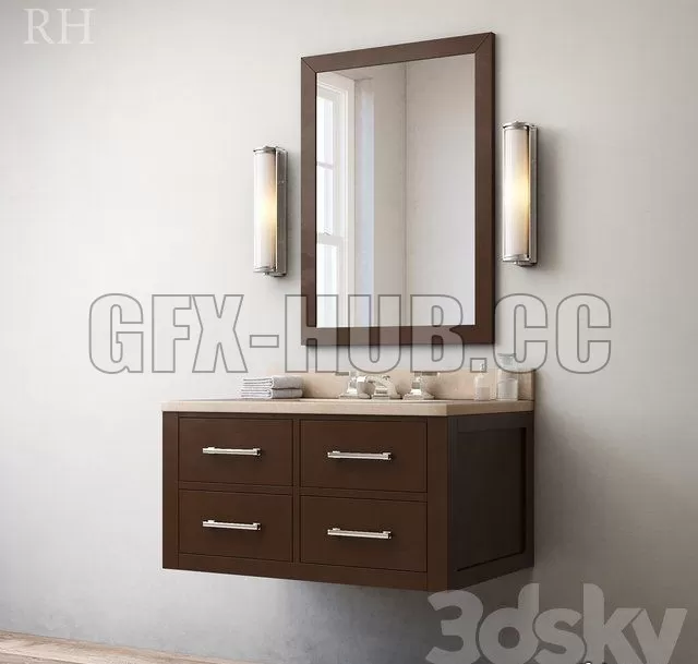 PRO MODELS – HUTTON SINGLE FLOATING VANITY Espresso