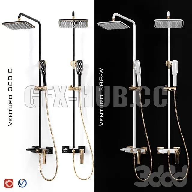 SHOWER – Boheme Venturo shower rack 388 (B,W)