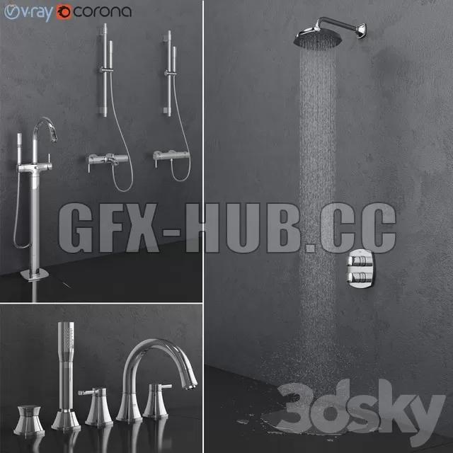 SHOWER – Grohe bath and shower faucets Grandera set