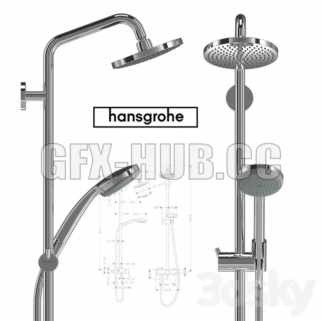 SHOWER – Hansgrohe Croma 100 1jet Showerpipe