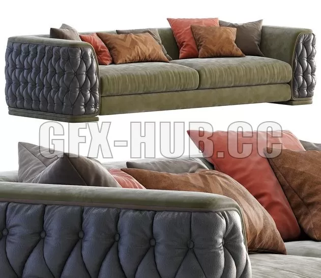 SOFA – ASNAGHI Sofa Plaza Gold touch