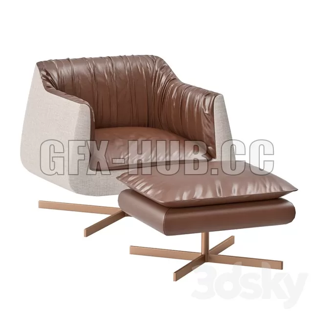 SOFA – BLEU NATURE WAKI sofa 1 place footstool