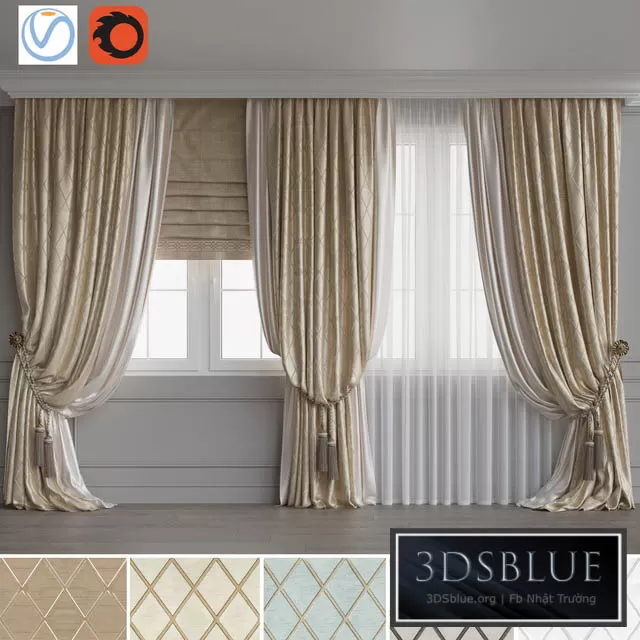 DECORATION – CURTAIN – 3DSKY Models – 2506