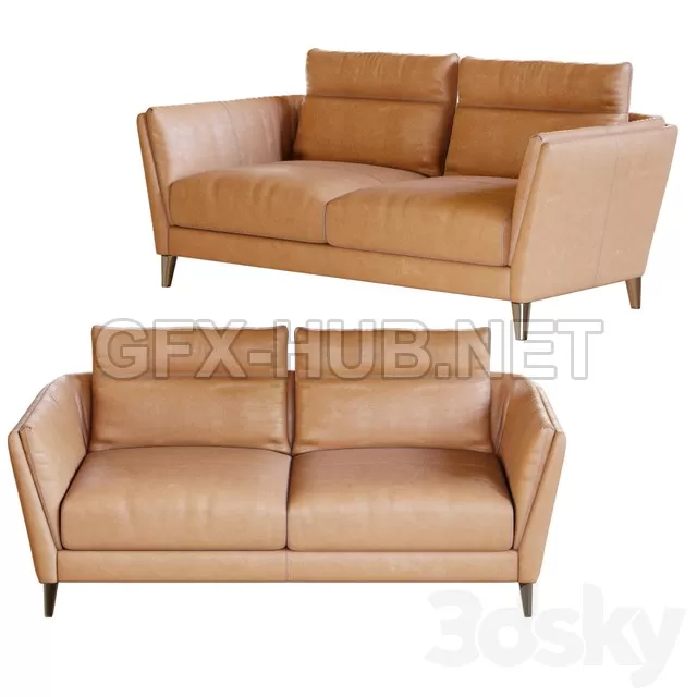 SOFA – Bretagne 2 seater sofa by Poltrona Frau