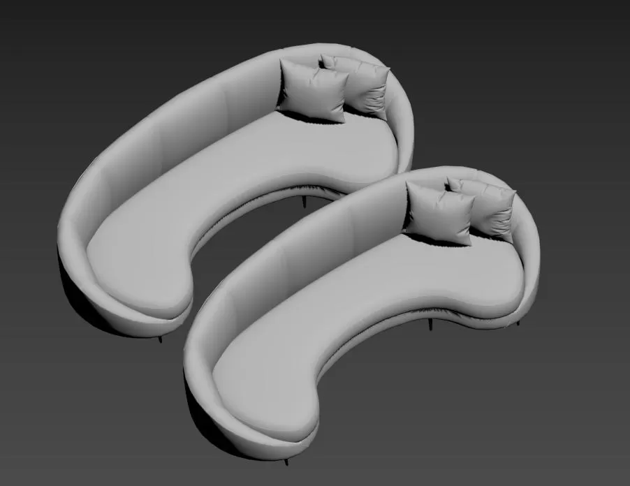 SOFA – Feet Curved Sofa eng fady nabil