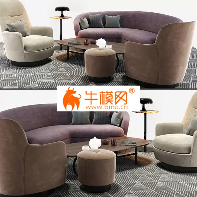 SOFA – Minotti sofa And armchair set 2