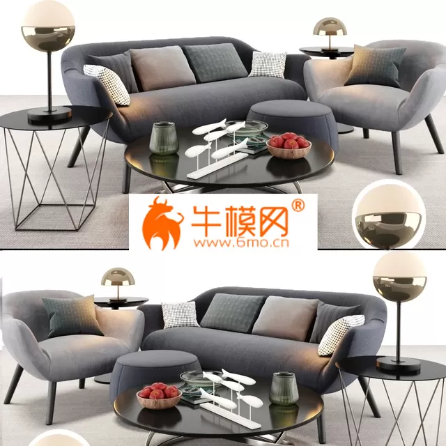 SOFA – Poliform Mad sofa and armchair set