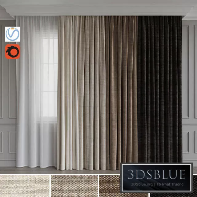 DECORATION – CURTAIN – 3DSKY Models – 2535
