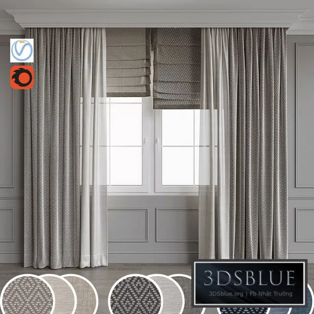 DECORATION – CURTAIN – 3DSKY Models – 2539