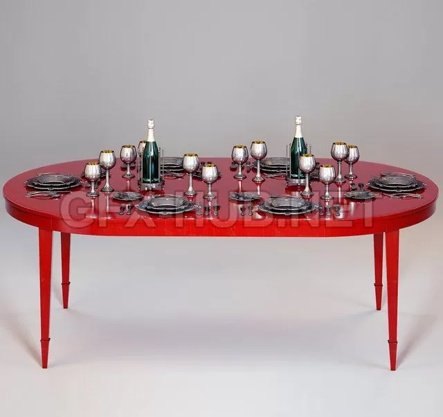 TABLE – BAKER CLASSIC OVAL DINING TABLE ?7838