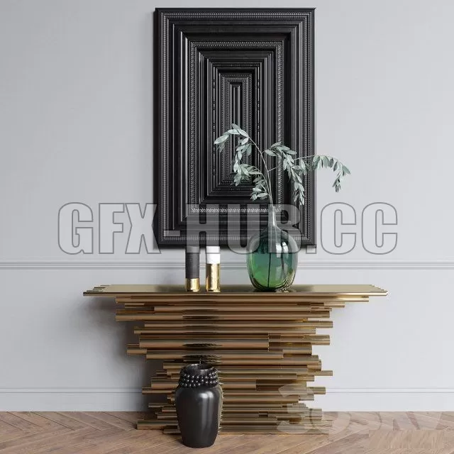 TABLE – Decor set with console table