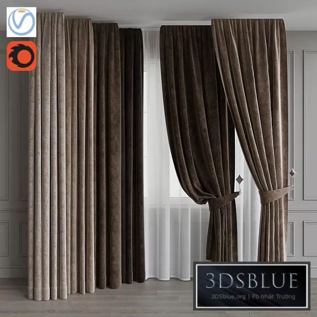 DECORATION – CURTAIN – 3DSKY Models – 2548