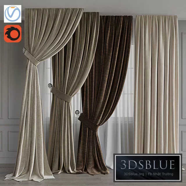 DECORATION – CURTAIN – 3DSKY Models – 2551