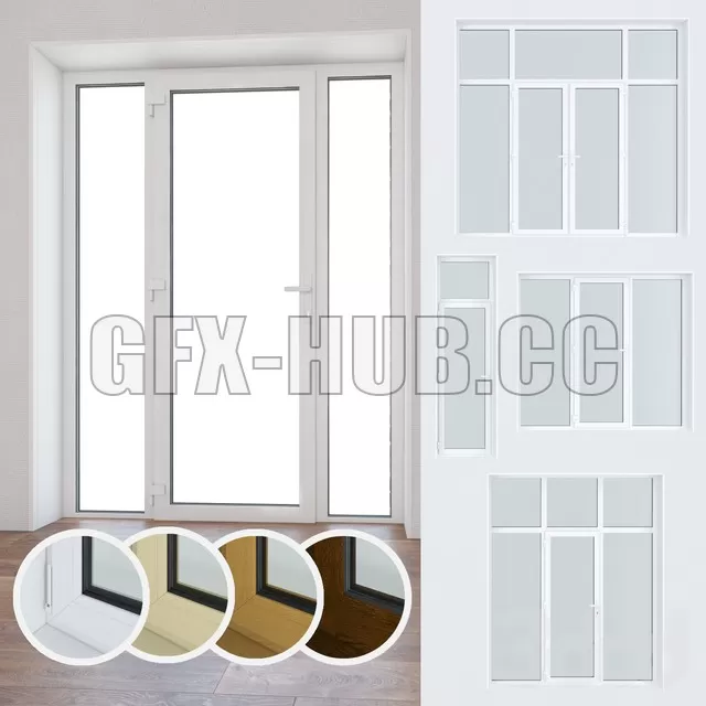 WINDOWS – Set of plastic windows and doors 10