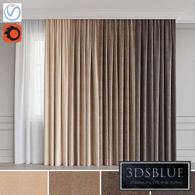 DECORATION – CURTAIN – 3DSKY Models – 2584