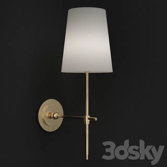 Adams Wall Sconce with Linen Shade – 898 Adams Wall Sconce with Linen Shade – 898
