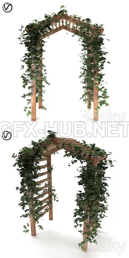 Arbor with Ivy – 1013 Arbor with Ivy – 1013