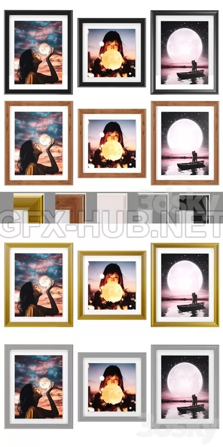 Art Frams 10- Moon girls – 1030 Art Frams 10- Moon girls – 1030