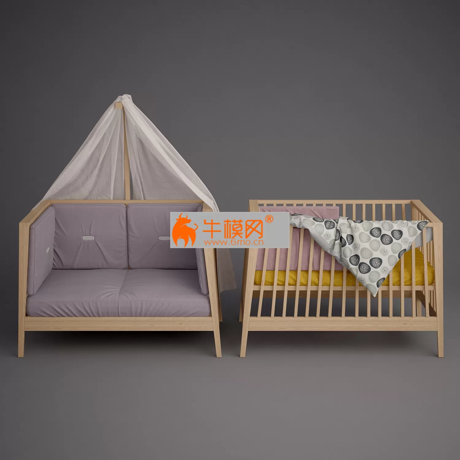 Baby cot Linea by Leander – 1064 Baby cot Linea by Leander – 1064