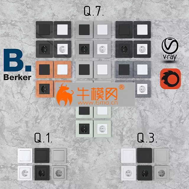 Berker Q series – 1153 Berker Q series – 1153