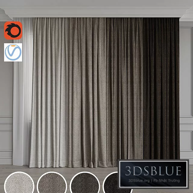 DECORATION – CURTAIN – 3DSKY Models – 2673