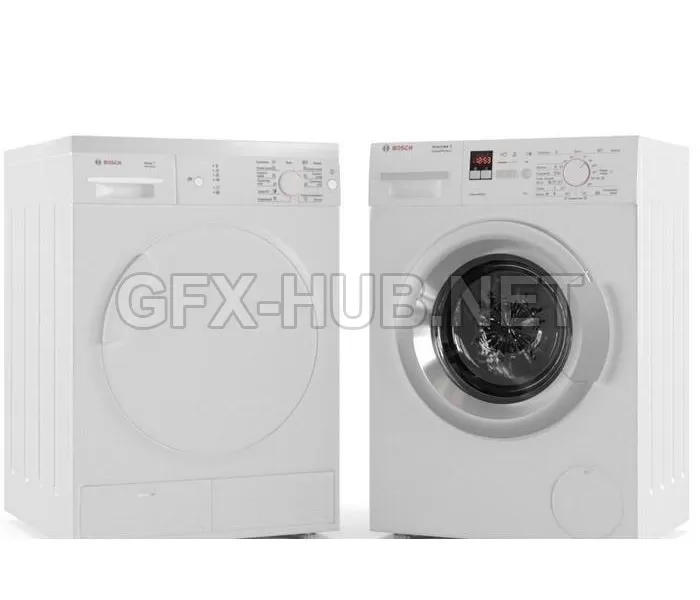 Bosch 7.0kg Condenser Dryer Wte84105gb And 6kg Was – 1226 Bosch 7.0kg Condenser Dryer Wte84105gb And 6kg Was – 1226