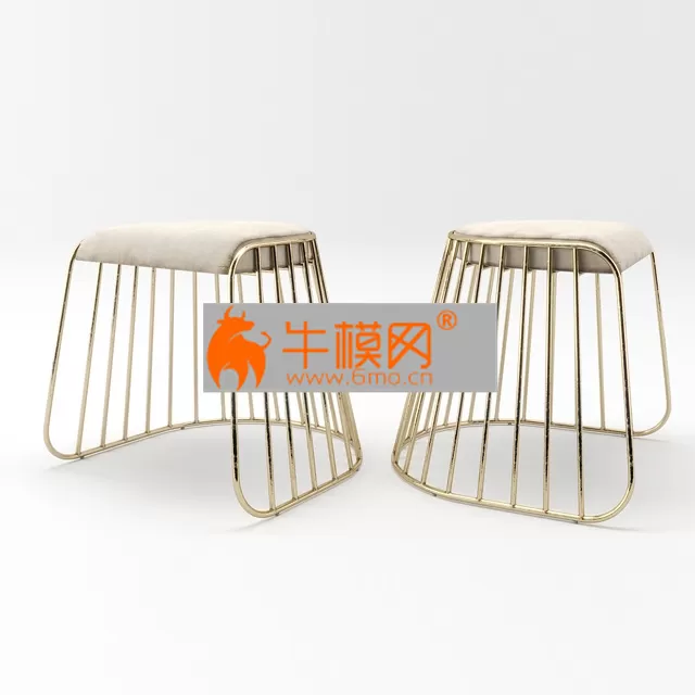 Bride’s Veil Low Stool – 1255