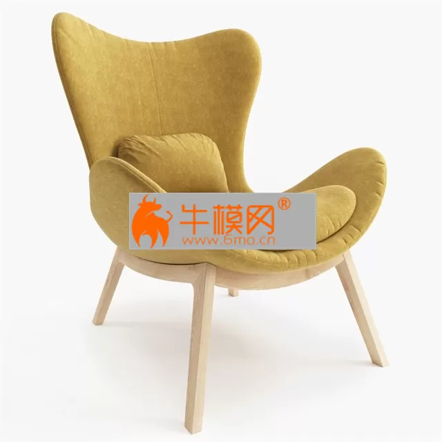 Calligaris LAZY with wooden base – 1300