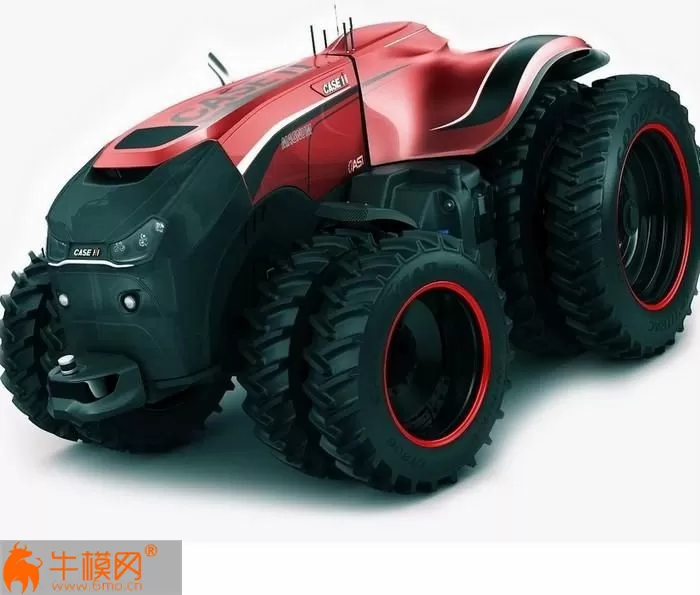 Case IH Autonomous Concept Tractor 3D Model – 1340