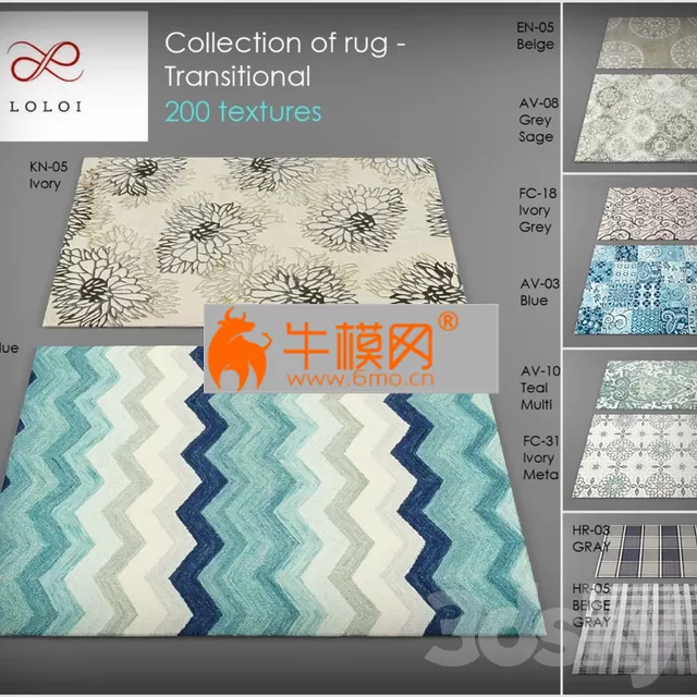 Collection of Loloi rugs 3 – 1479