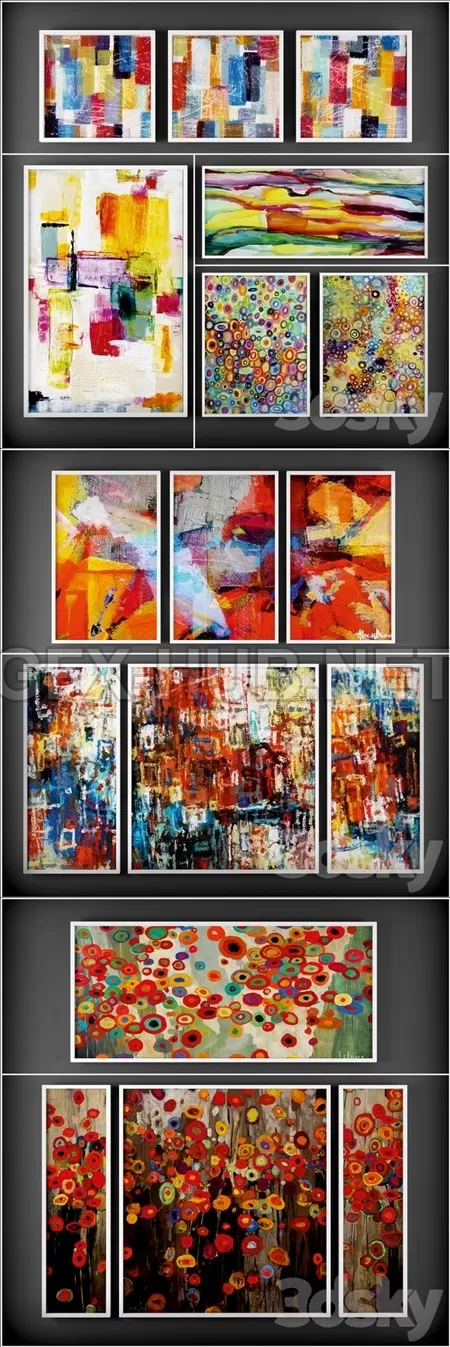 Collection of paintings in a contemporary style – 1482