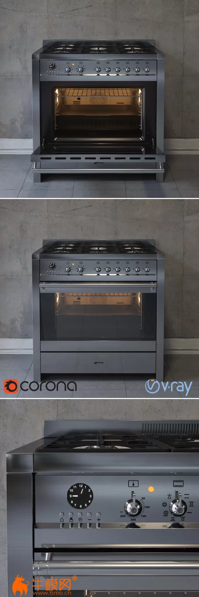 Cooking centers Smeg, CS19A-7 – 1515 Cooking centers Smeg, CS19A-7 – 1515