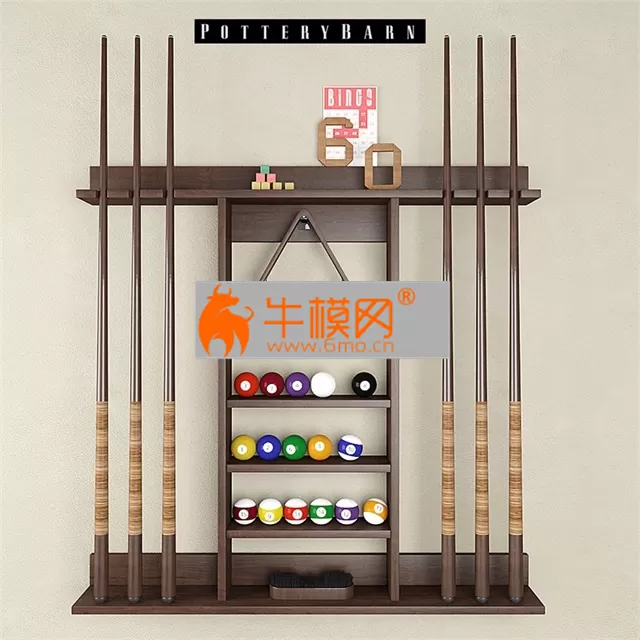 Cue Stick Storage Rack – Pottery Barn – 1556 Cue Stick Storage Rack – Pottery Barn – 1556