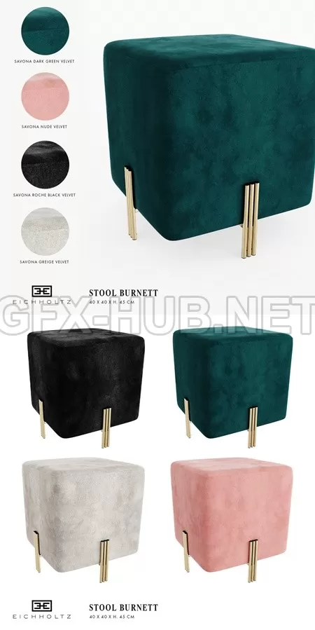 Eichholtz stool burnett – 1668