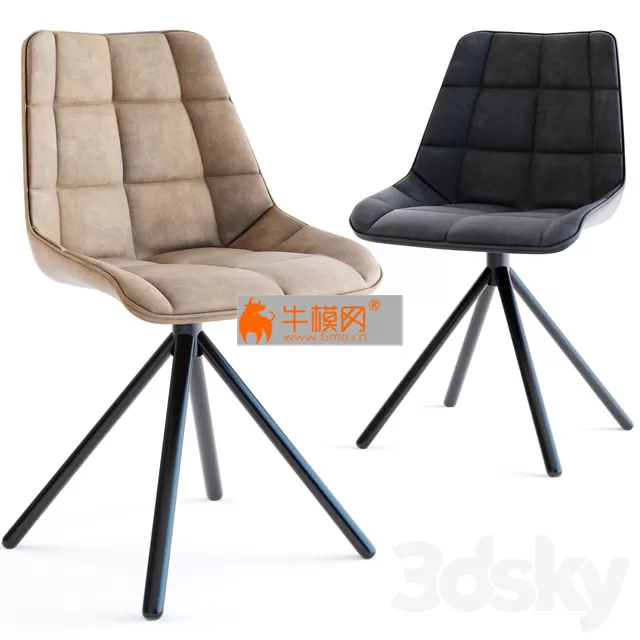 Ella Stoel Antraciet Eleonora – 1686