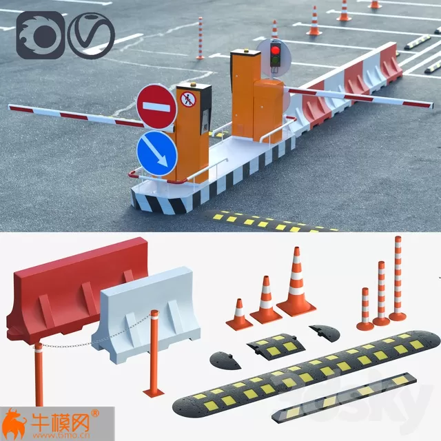 Equipment for the creation of parking lots, road fences – 1699