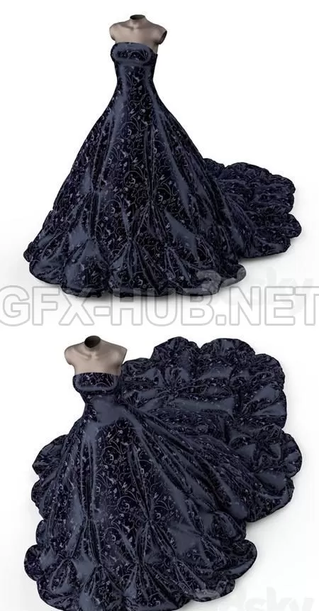 Evening Dress on a Mannequin – 1713