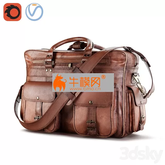 Everett Large Leather Pilot Briefcase Bag – 1715