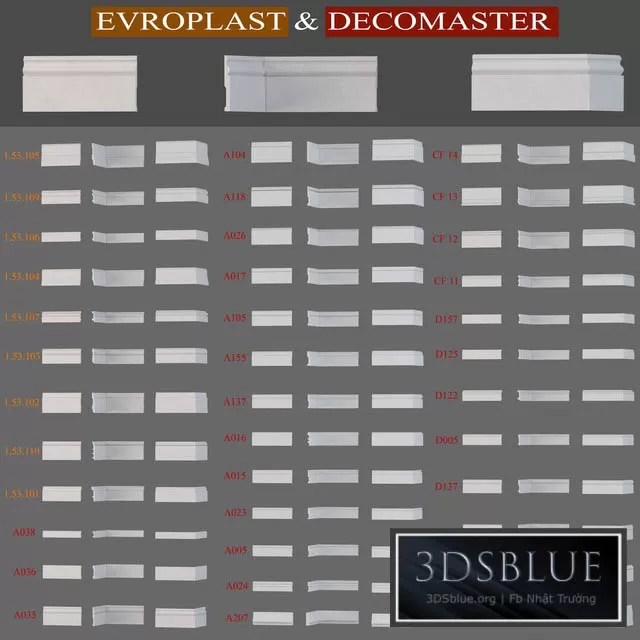 DECORATION – DECORATIVE PLASTER – 3DSKY Models – 2737