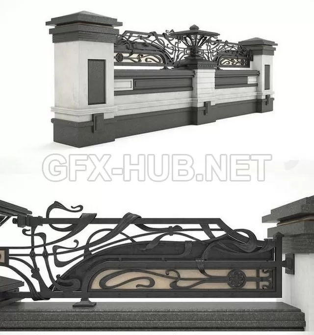 Forged fencing element 2 – 1804 Forged fencing element 2 – 1804