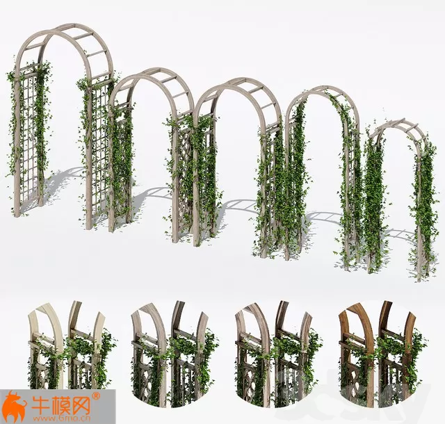 Garden arches three – 1839 Garden arches three – 1839