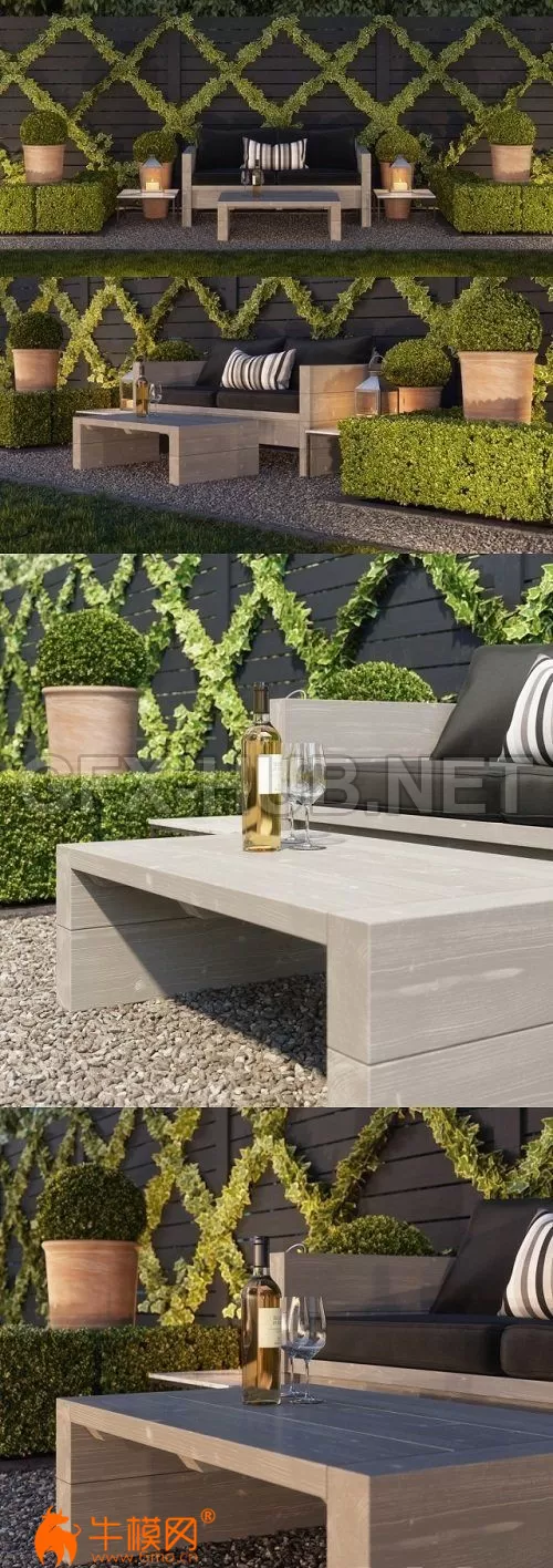 Garden seating area (max 2011 Vray, Corona, fbx) – 1843 Garden seating area (max 2011 Vray, Corona, fbx) – 1843
