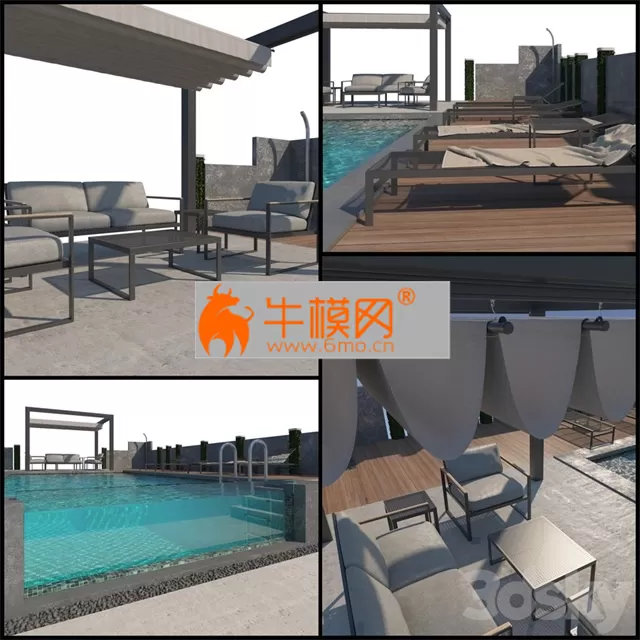 Gazebo and Swimming Pool # 5 – 1853 Gazebo and Swimming Pool # 5 – 1853