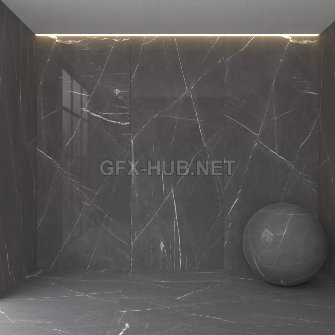 Graphite marble – 1884 Graphite marble – 1884