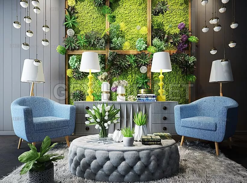 Group of furnishings for the mixed living room 16 – 1901 Group of furnishings for the mixed living room 16 – 1901