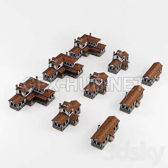 Half-timbered houses – 1906 Half-timbered houses – 1906